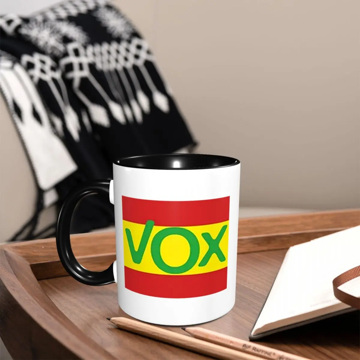 Taza de Cerámica Divertida con el Logotipo del Partido Político Vox España, Tazas de Café, Tazas de Té, Taza para Leche, Regalos para Amigos