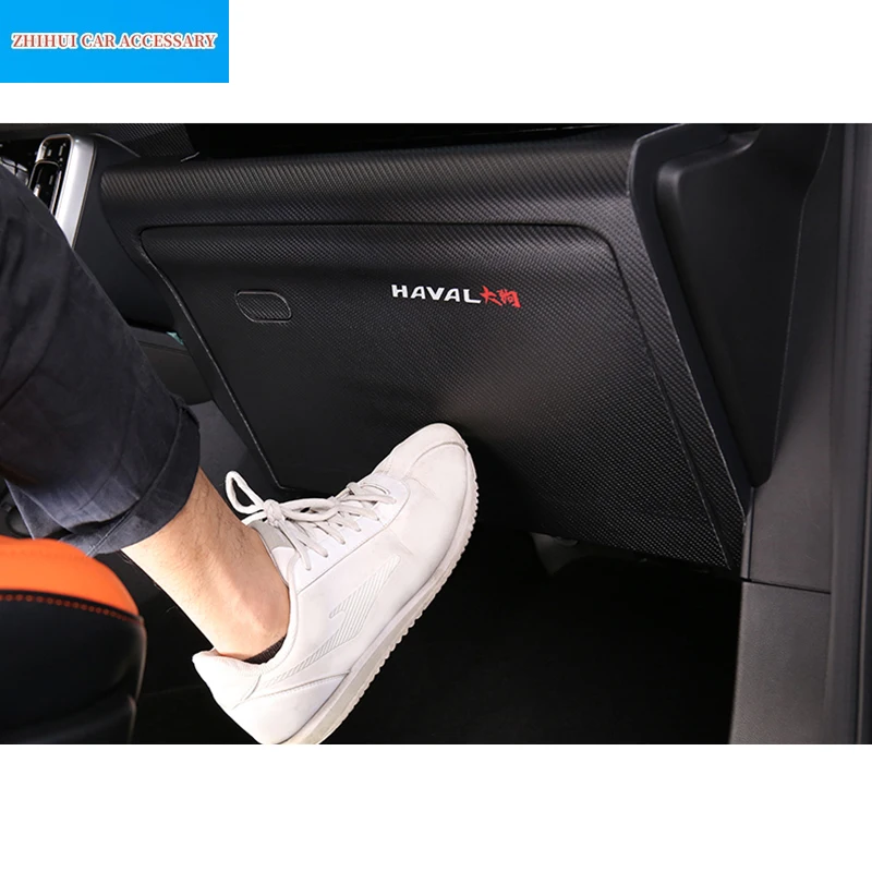 

For Haval Dargo 2022 2023 Car Copilot Anti Kick Stickers Passenger Side Co-pilot Storage Box Anti-Kick Pads Accessories For LHD