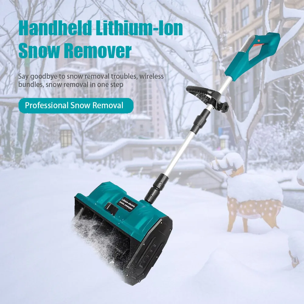 New Winter Brushless Electric Snowplow Lithium Battery Electric Snowplow Cordless Snow Shovel Yard Street For Makita Battery