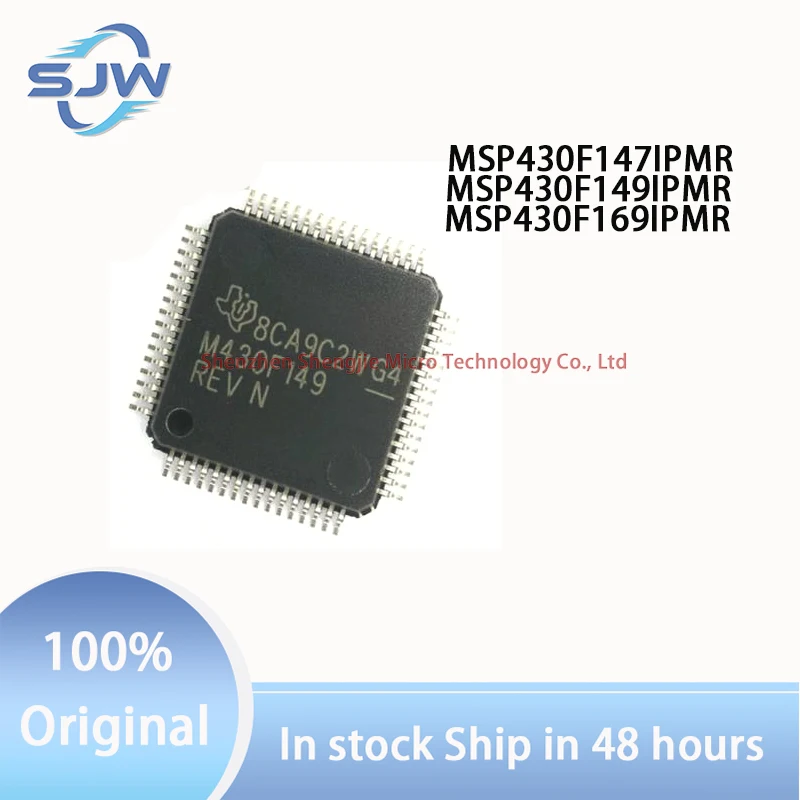 

MSP430F147IPMR MSP430F149IPMR MSP430F169IPMR Screen printingM430F147PEV M430F149PEV M430F169PEV LQFP64 single-chip microcomputer
