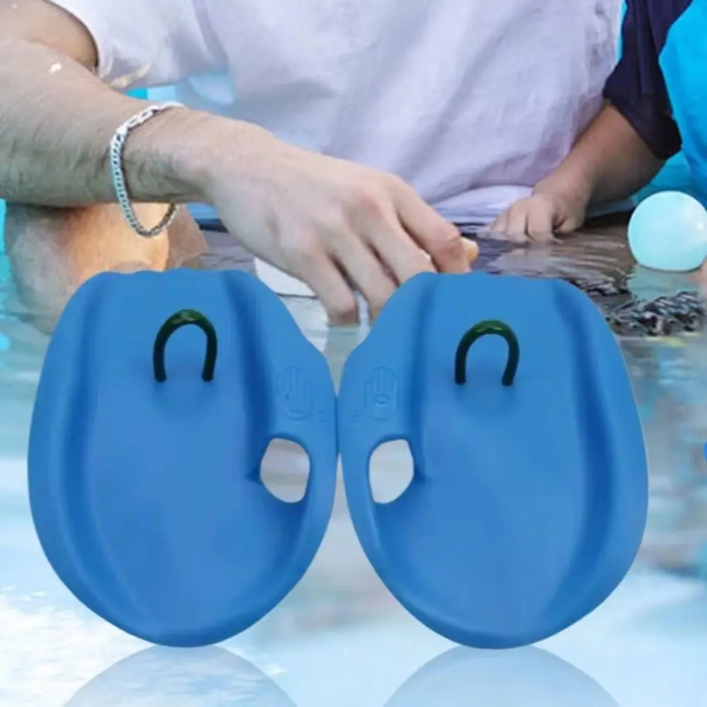 PVC Swimming Training Paddles Adjustable Straps Practice Correction Swim Hand Paddles Playing Water Professional