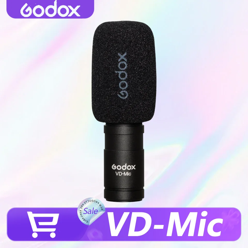 

Godox VD-Mic Cardioid Compact Shotgun Electret Condenser Microphone Mobile for Journalist Vlogger Photography Interviewing