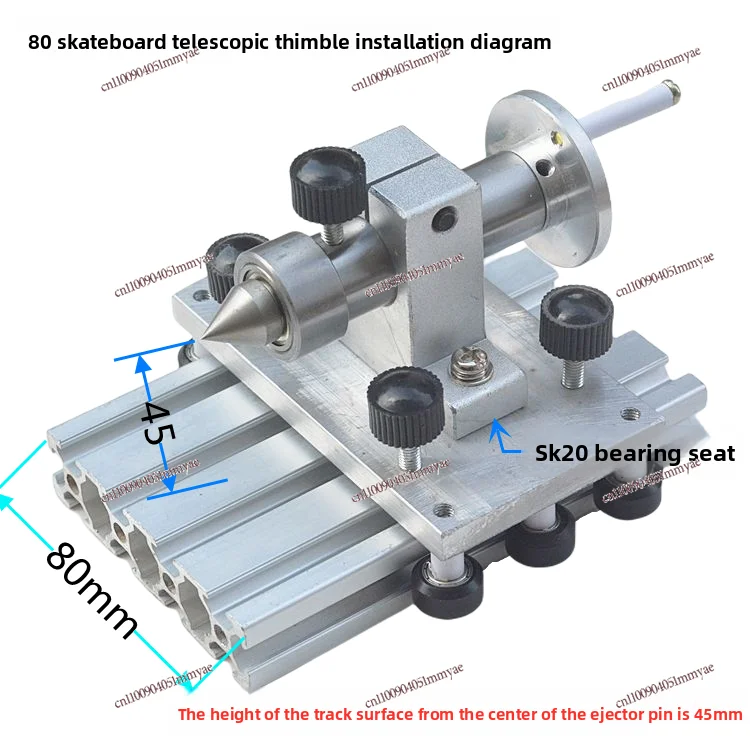 High precision pulley telescopic plum blossom thimble no gap sliding can lock DIY lathe bench drill