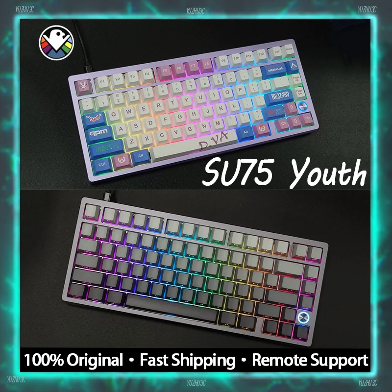 Everglide SU75 Youth Gaming Keyboard UE Magneto Switch 10K Scanning 8K Polling Rate CNC Aluminum Support MT DKS 0.02mm RT SOCD