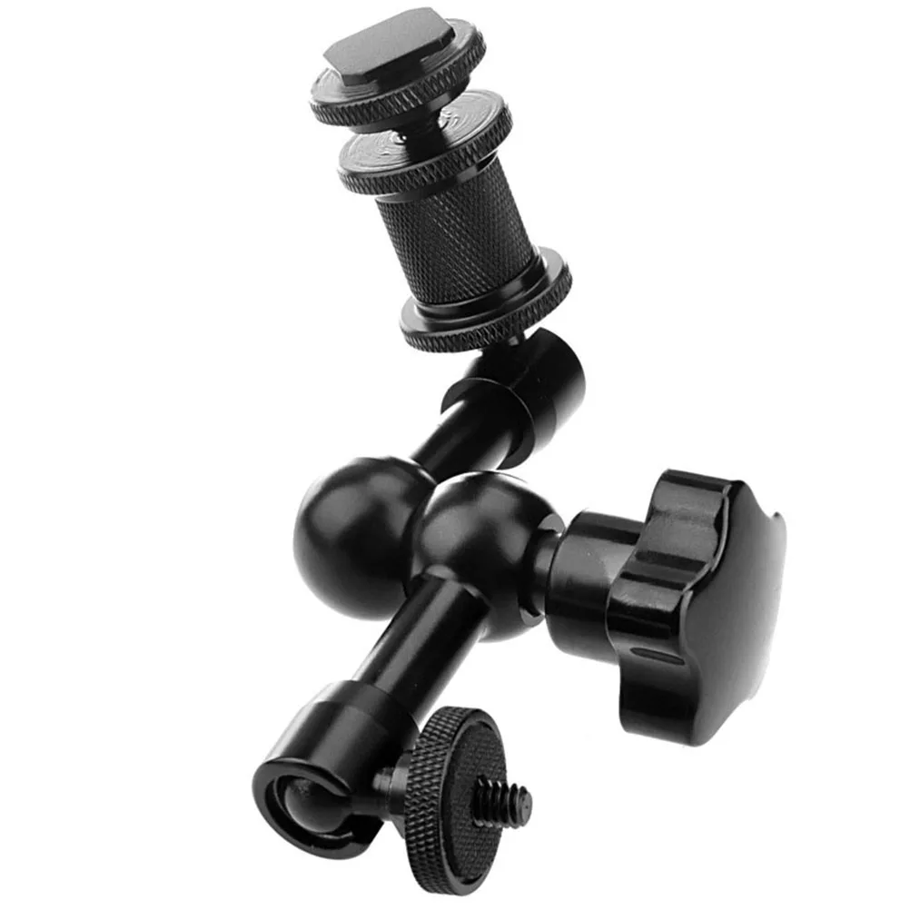 

2PCS Articulating Arm 11 Inch Aluminum Durable Rustproof Adjustable Friction Power for Camera LCD Monitor LED Light