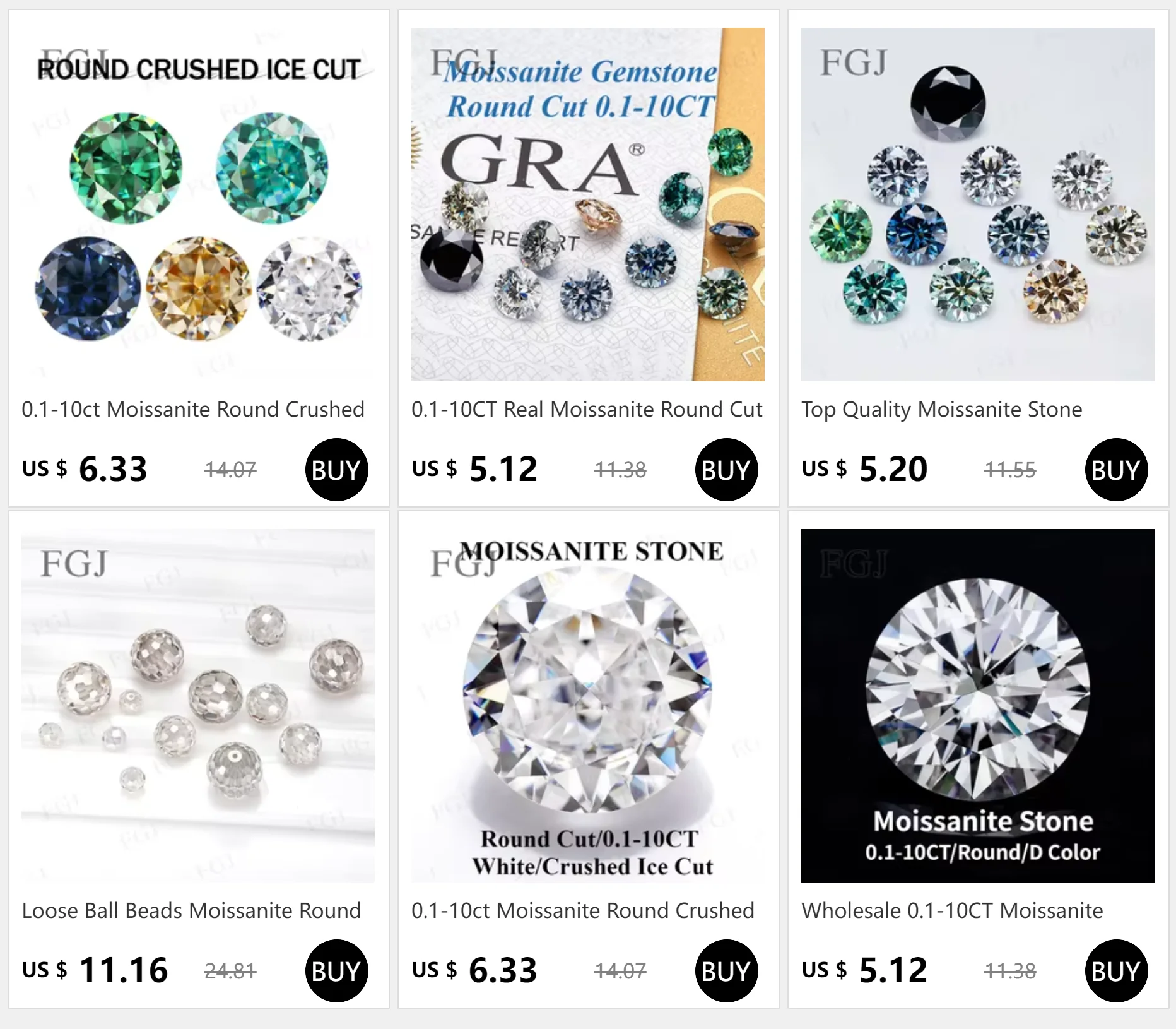 100% Echte Weiße 1,5mm-2,2mm Runde Form Brillantschliff D-Farbe Lose Kleine Moissanit-Perlen VVS1 für S925 Schmuckherstellung – Detail 1
