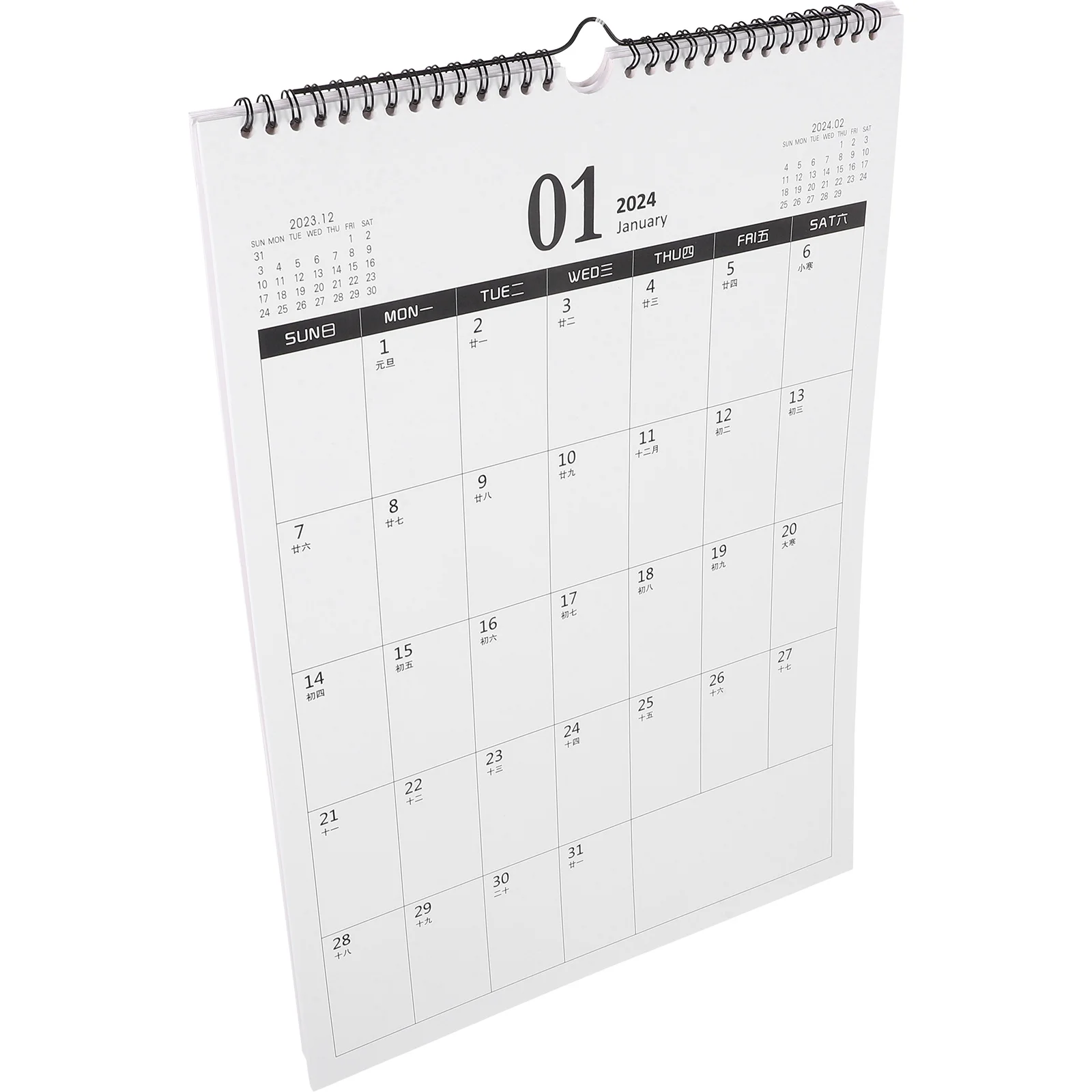 

Традиционный подвесной календарь на 2024, настольный ежемесячный адвент, большая настенная белая доска, китайский бытовой органайзер