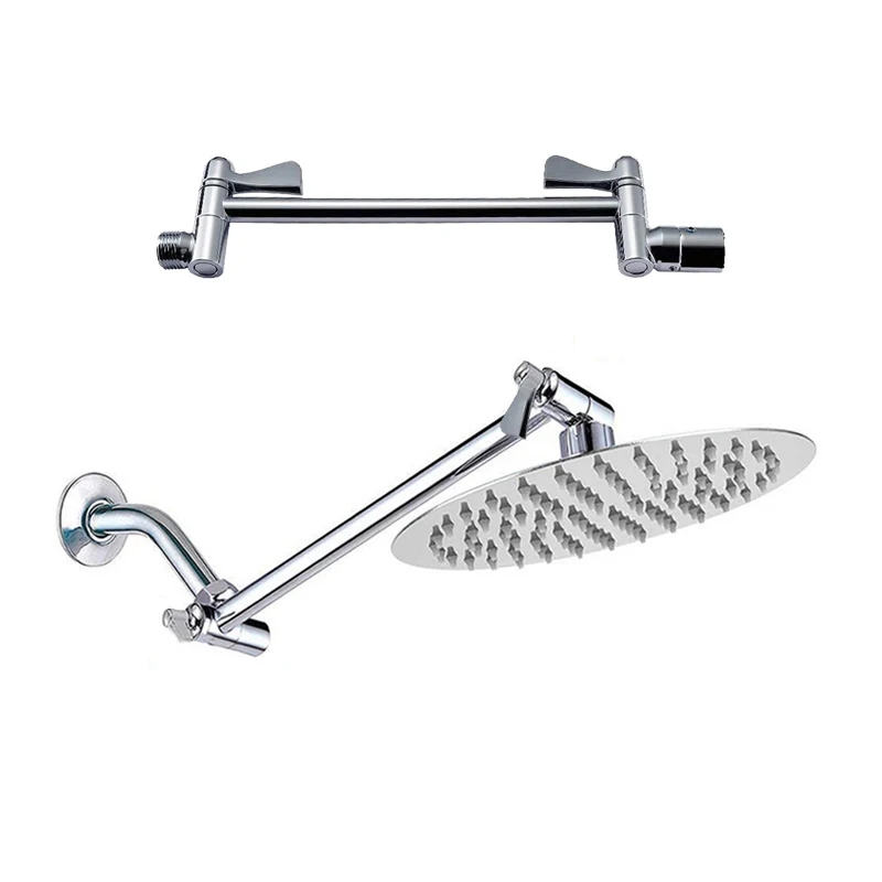 

Adjustable Shower Arm Universal Connection Solid Brass Shower Adjustable Angle Anti-leak Shower Extension Arm Wholesales