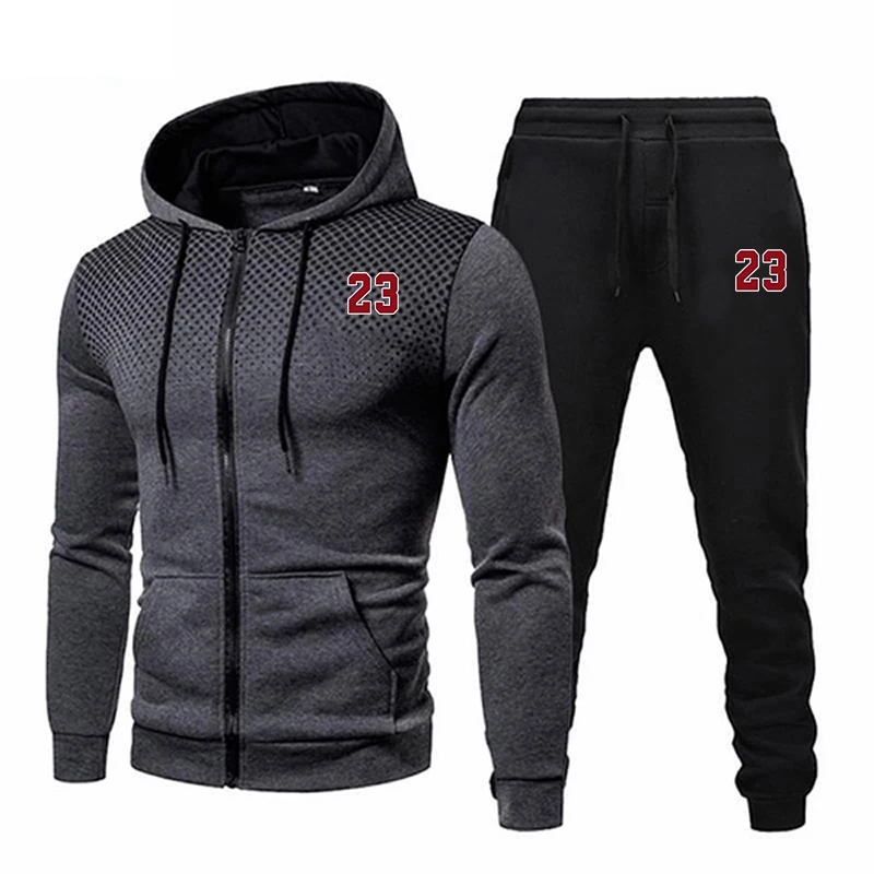 Herren Sweatshirt Qualität Hoodies täglich Outdoor Jogging Reiß verschluss Trainings anzug Mantel Casual Sports Mode vielseitige Jogging hose heiße Verkäufe