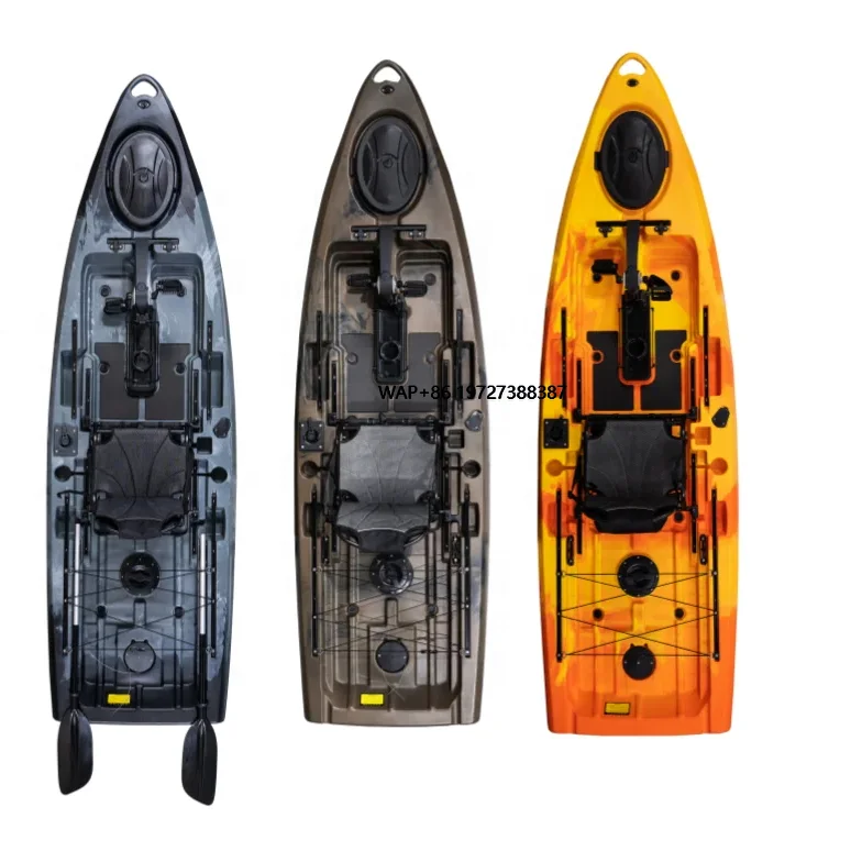 

2024 New Arrival 3.28Meter Fishing Kayak Pedal Kayak Made in China Durable Plastic Hull Material for River Usage