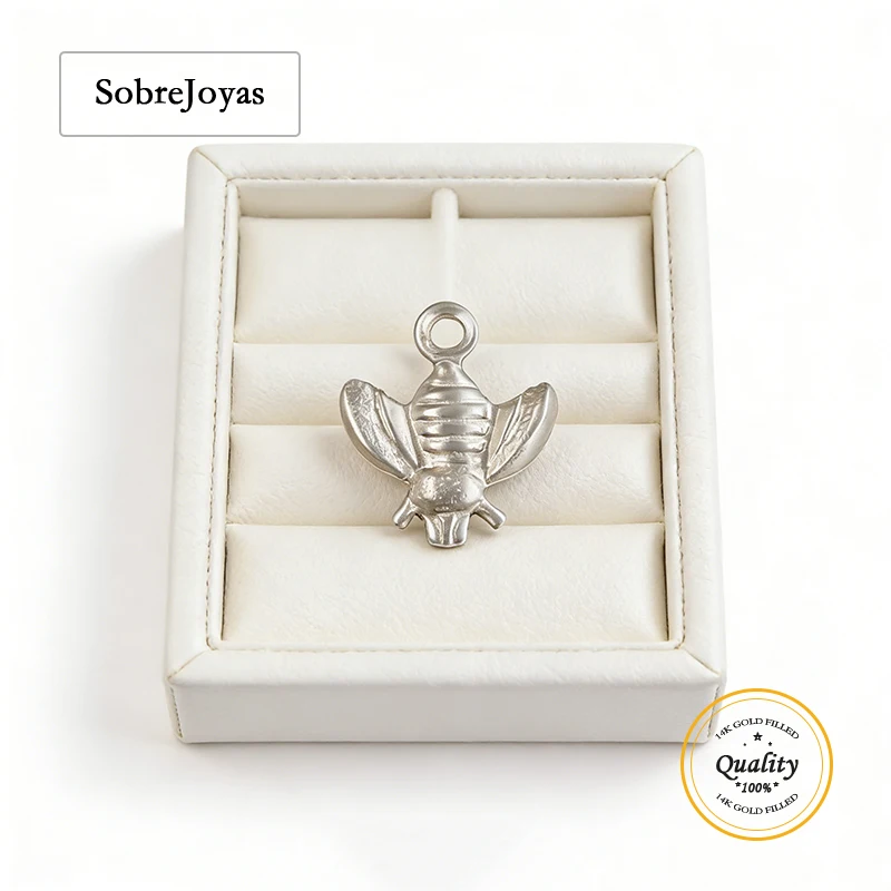 

925 Sterling Silver Bee Charm Pendant Hypoallergenic Jewelry Finding for DIY Bracelet Necklace Making Charm