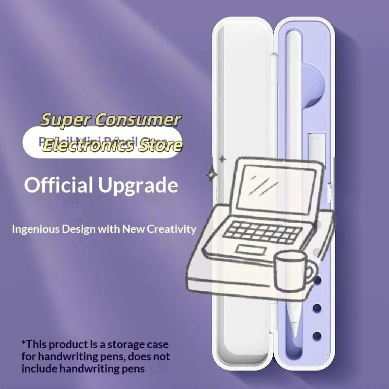 Waterproof Portable Pencil Nib Storage Box Lightweight ABS Silicone Protective Holder Stand for Business Trip Office