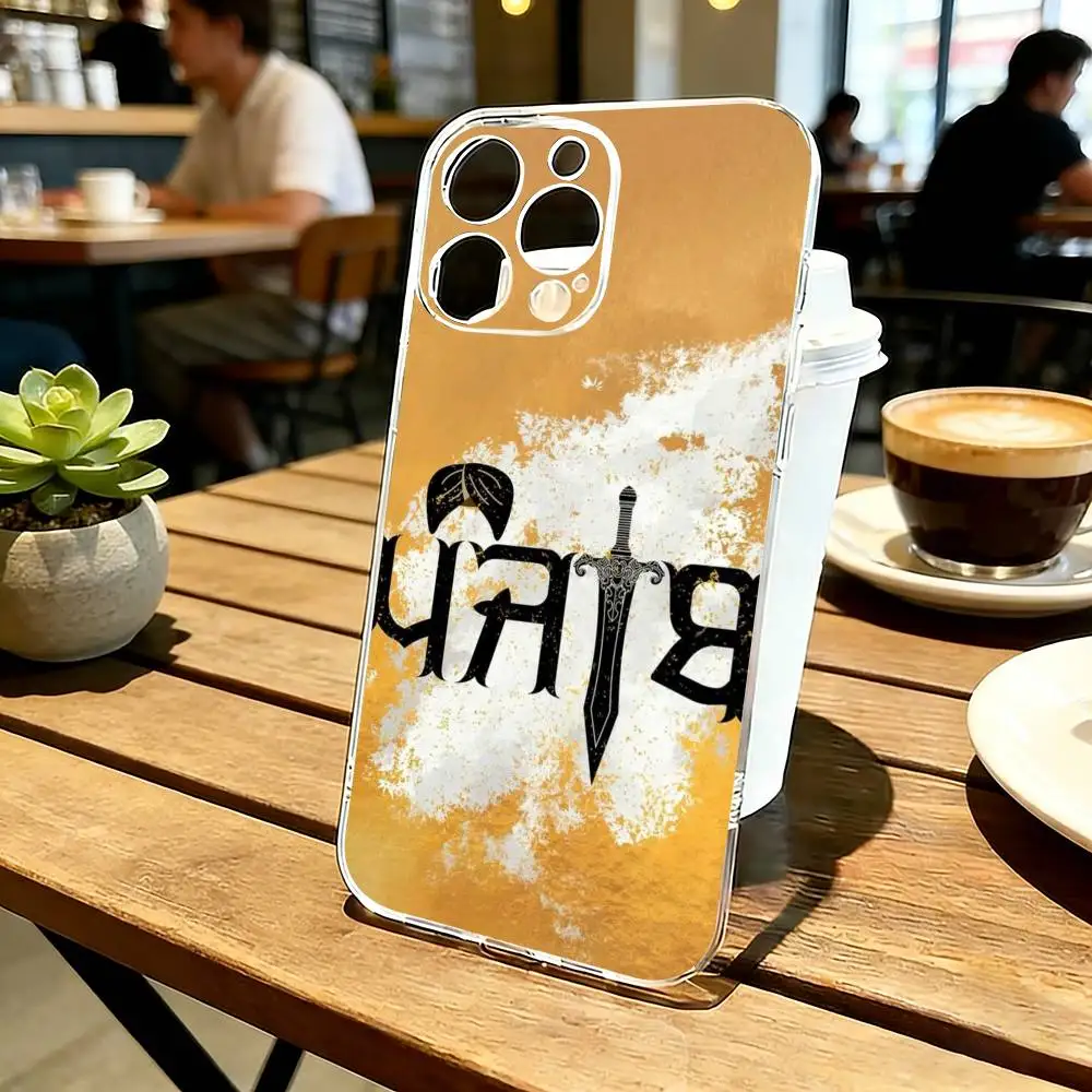 ART P-Punjab Map  Phone Case Transparent Silicone Soft For iPhone 17 16 15 14 13 12 11 Mini Pro Max Plus