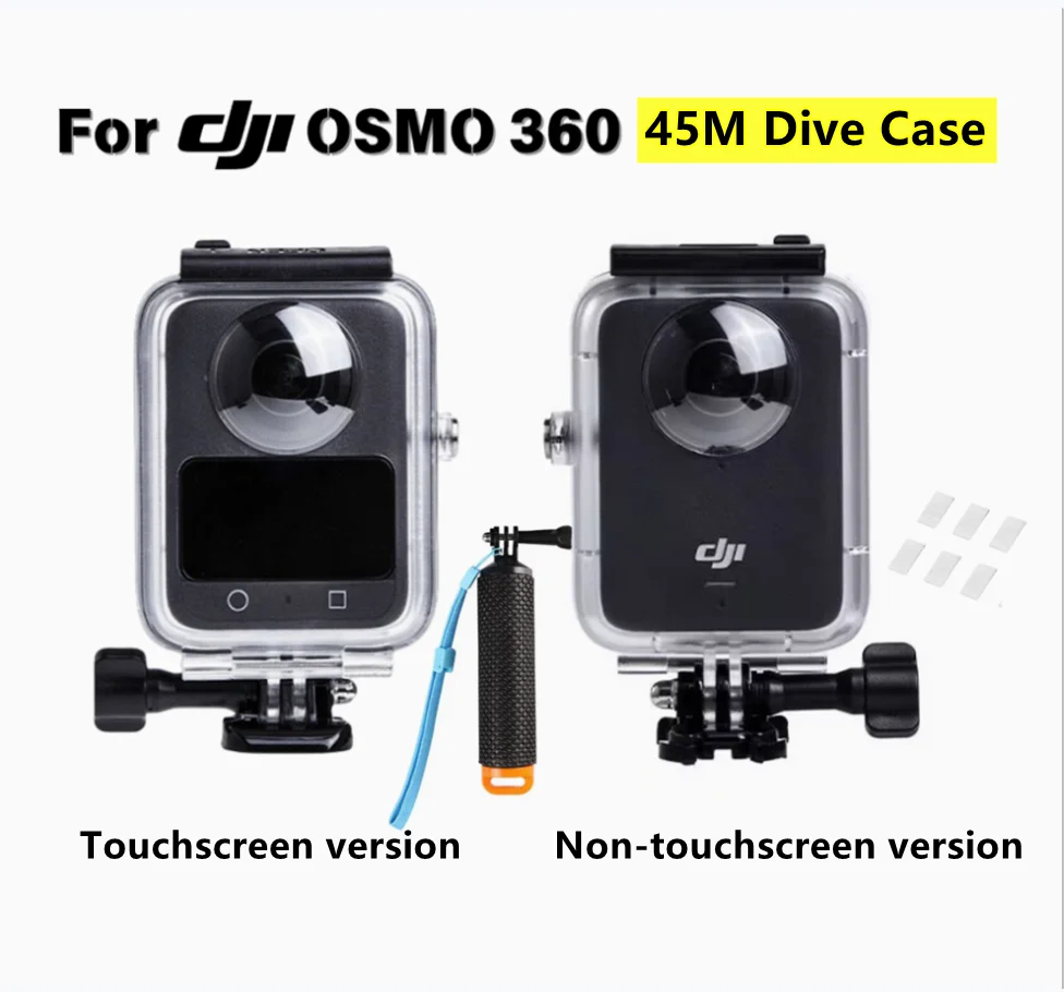 Водонепроницаемый чехол для дайвинга на глубину 45 м для DJI Osmo 360, защитный корпус, водонепроницаемый чехол для съемки, аксессуары для DJI Osmo 360