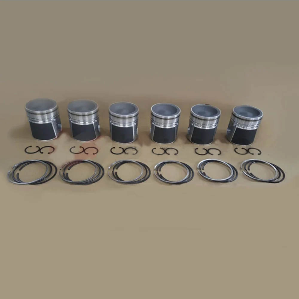 

6Pcs PISTON + Ring Set Fit For Dodge Ram 5.9L for Cummins 24V 04-06 STD 3966678