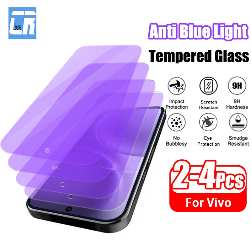 

Защитная пленка для экрана от синего света (2-4 шт.) для Vivo X300 Pro X300 FE, закаленное стекло для Vivo X300 Ultra, защитная пленка с полным покрытием