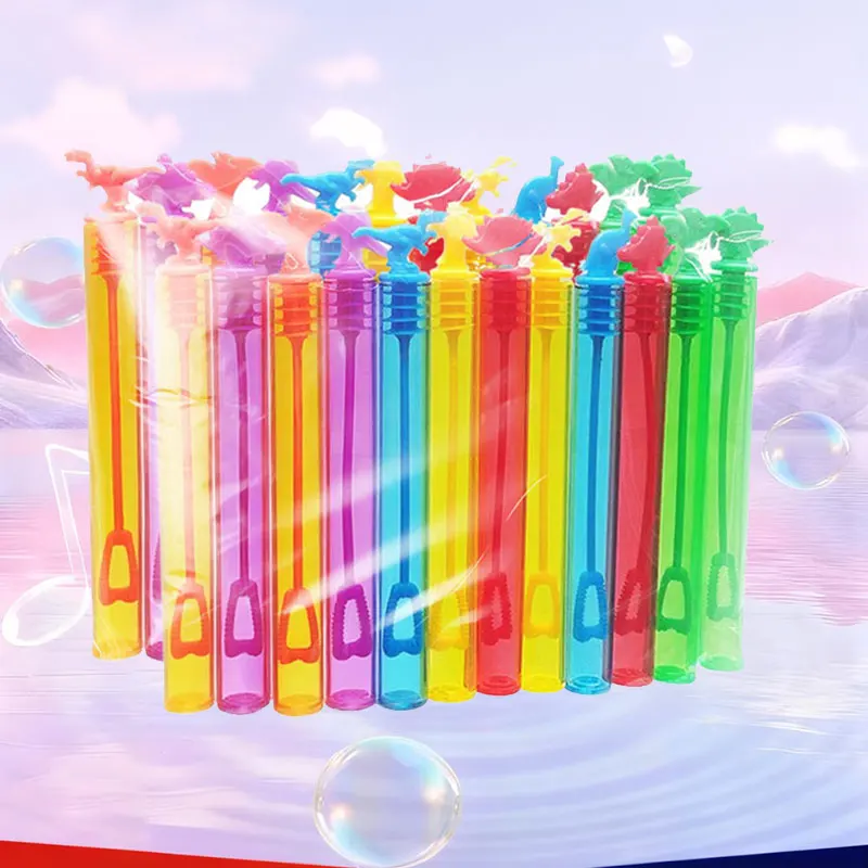 Tubo de varita de dinosaurio, botella de jabón de burbujas, Mini regalos de boda portátiles compactos de verano para invitados, recuerdos de fiesta de cumpleaños, suministros de decoración