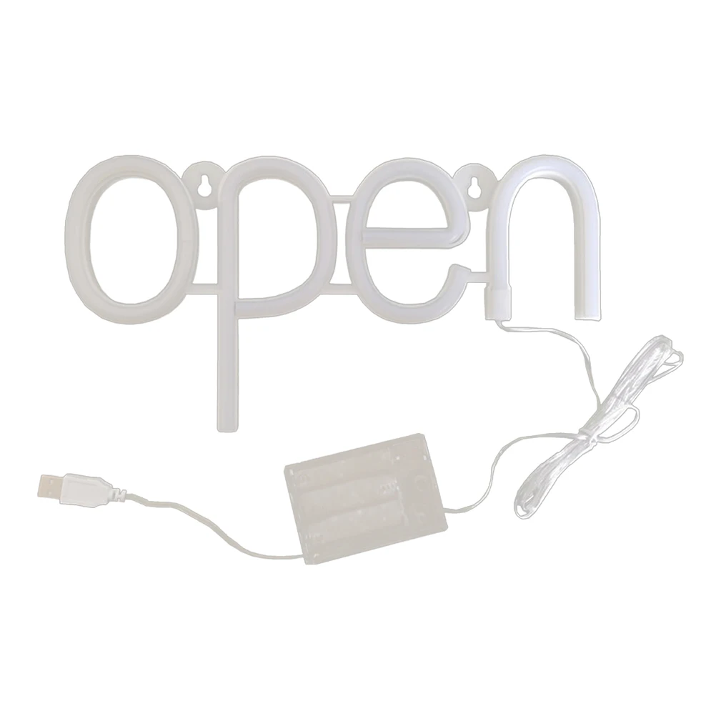 

Neon Lights LED Strip Plastic Signs Open Sign Decorative Bar Shop Business Wall Mount Neon Open LED for Shop Small Night Light