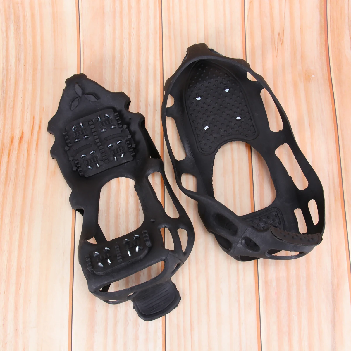 

Hiking Crampons Shoe Covers Nonslip Gripper Spikes for Shoes Protection Ice Snow Grippers
