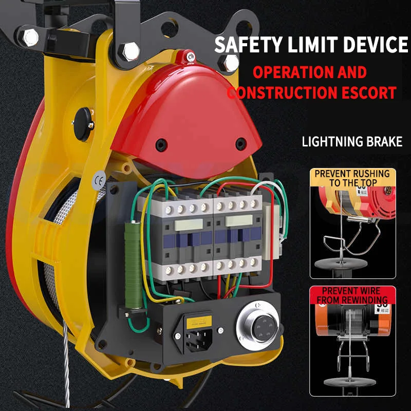 Electric Hoist Crane Lifting Remote Control Winch Engineering Specific Crane 160-250kg Can Be Used In Combination