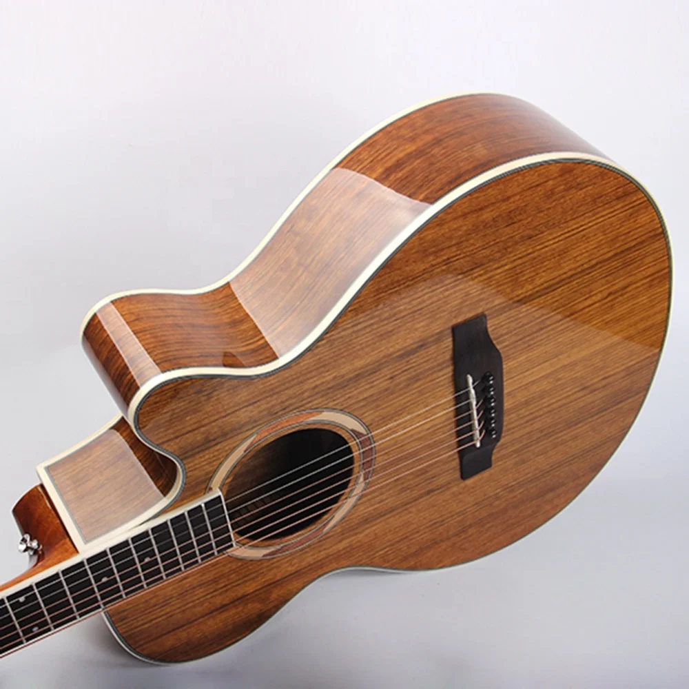 CH-1350-40 40 Inch Hot Sale Chihiro Cutaway Solid Wood Ukulele Acoustic Guitar Musical Instrument Guitar