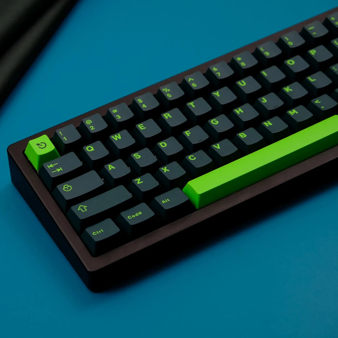 Aifei ABS Blackish Green Keycaps ICON Double Shot Cherry Height for Mechanical Keyboard AULA F75 Mad 60 68 Anne Pro 2 GK61 PC