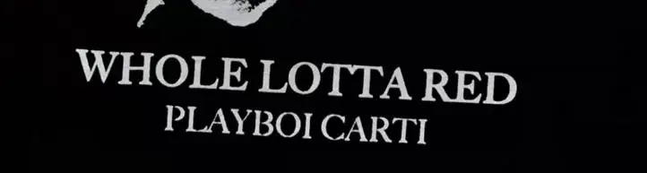 New Men PLAYBOI CARTI WHOLE LOTTA RED Tour Mech T Shirts T-Shirt Hip Hop Skateboard Street Cotton T-Shirts Tee Top US size e123