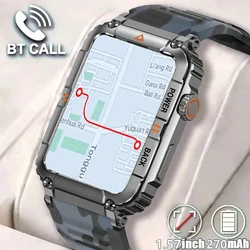 GEJIAN 1.57 pollici Bluetooth Call GPS orologi intelligenti da uomo monitoraggio della salute AI Voice Sports orologio intelligente impermeabile per uomo 2023