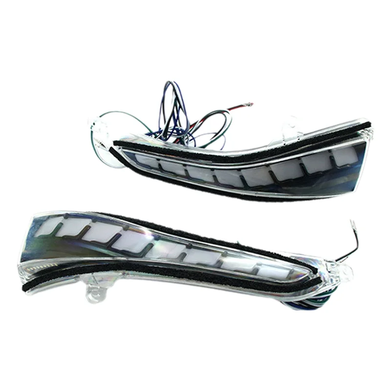 ABXN-Sequential Blink Turn Signal Light For Side Mirror On For Infiniti Q50 Q60 Q70 QX30 Accessories Transparent