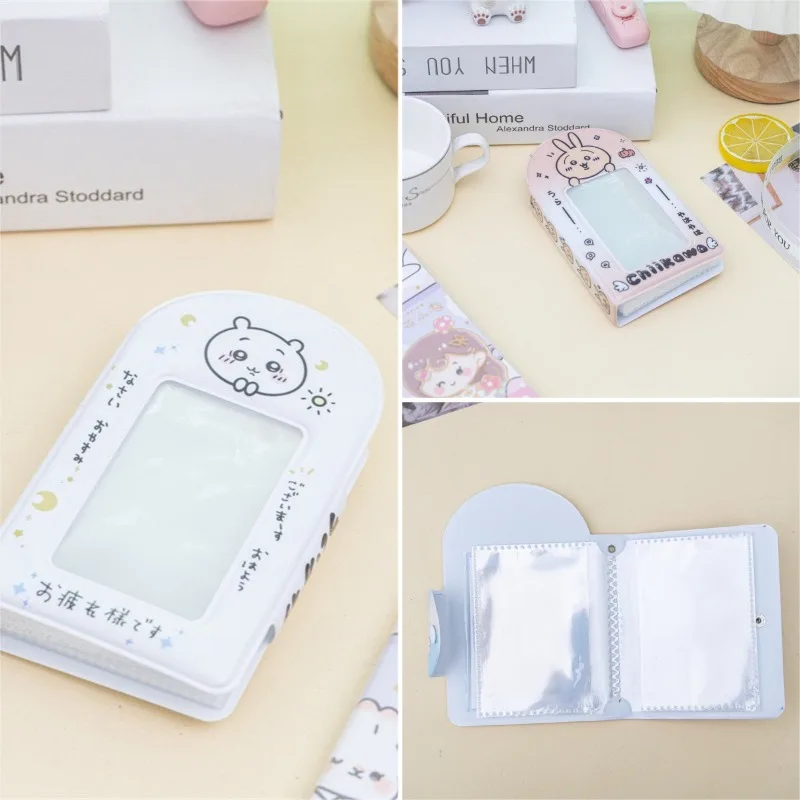 حار الكرتون تشيكاوا سلسلة ألبوم بطاقة الصور لطيف الإبداع ألبوم بطاقة حزمة بطاقة صغيرة تخزين دفتر الهدايا