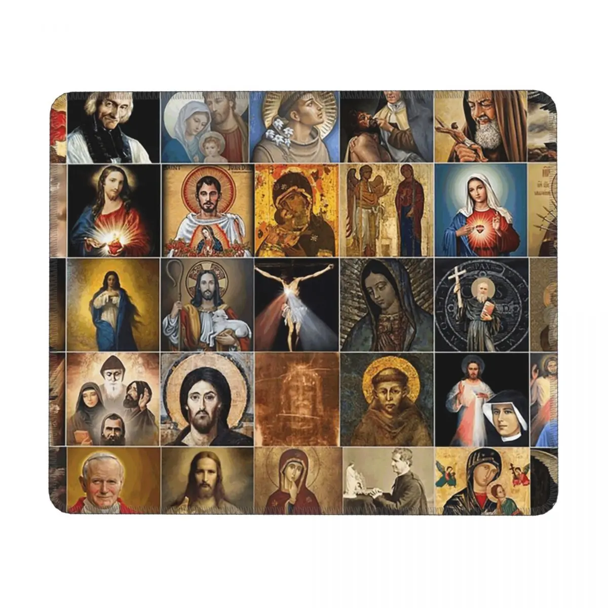 Saints Jesus Mary I Trust In You Mouse Pad Computer Keyboard Mouse Mat Gamer Laptop Desk Mat Office Table Mats