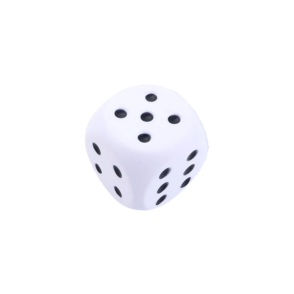 voor kinderen Gag Elastisch speelgoed Lengte 6 cm Knijp Effen Kleur Zacht Punt Dobbelstenen Overdrukventiel Spons Dobbelstenen Anti Stress