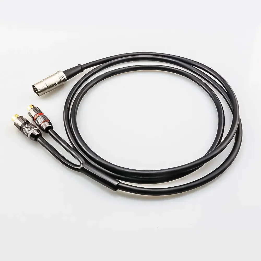 Kabel połączeniowy 5-pin DIN męski na 2-RCA żeński do systemów BO, Naim. — zdjęcie produktu 5