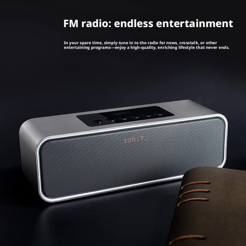 

Многофункциональная Bluetooth-колонка с мощными басами, часами, будильником, FM-радио, длительным временем автономной работы и портативным Bluetooth-аудио.