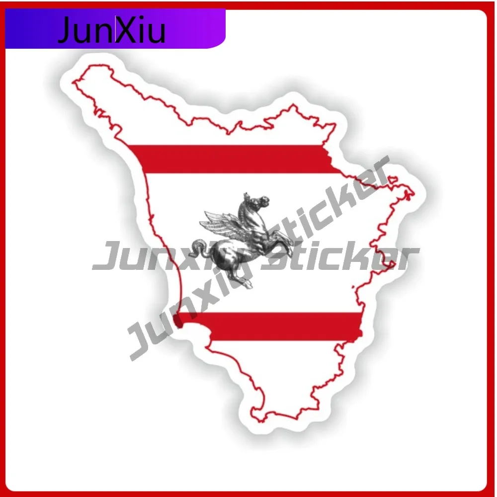 

Tuscany Toscana Italy Shape Of The National Emblem Map Stickers Decorative Camping Car Window Decoration Waterproof Decals Pvc