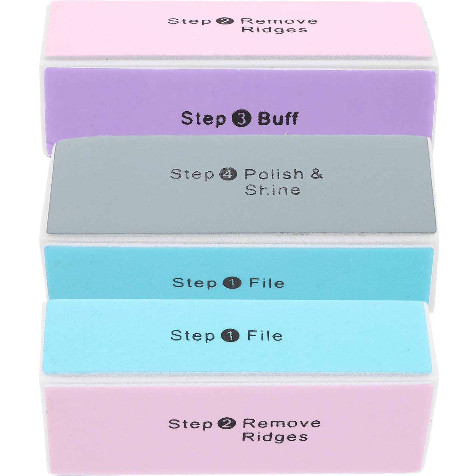 3 قطع من ملفات تلميع الأظافر، أدوات تزيين الأظافر لتشكيل إزالة الصنفرة مناسبة للاستخدام المنزلي في الصالونات