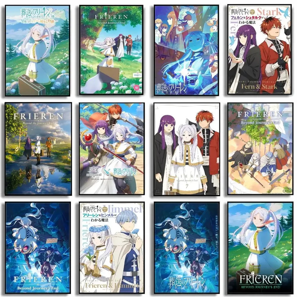 anime Sousou no Frieren Poster HD Poster High End Luxury Home Decoration Suitable for Living Room Bedroom Corridor and Gift