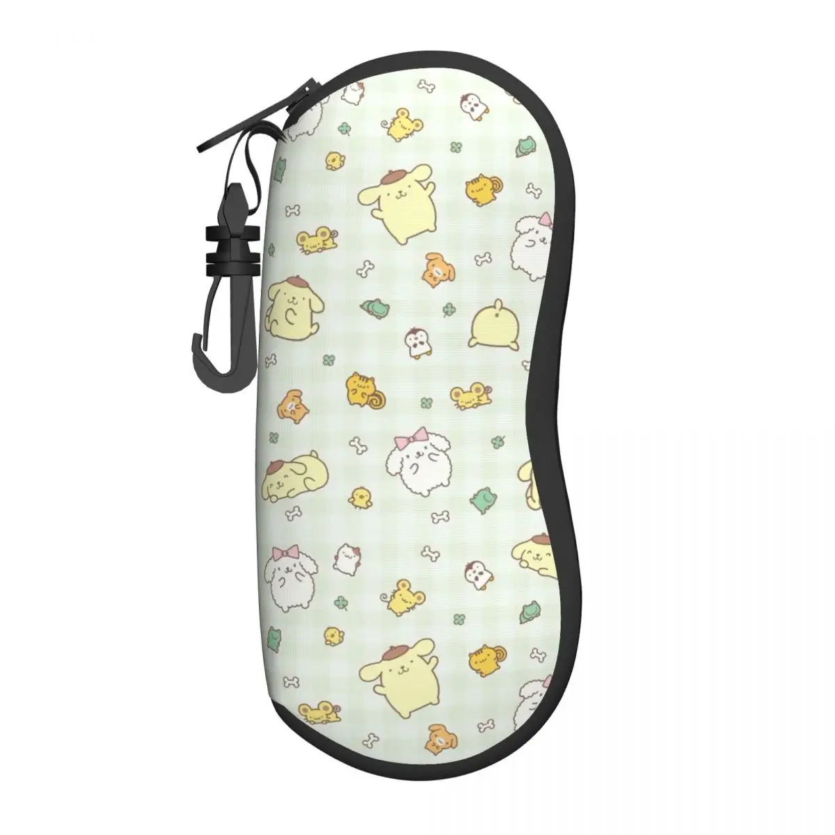 Cute Pom Pom Purin Glasses Case Student Animal Cartoon Eyewear Protector Small Sunglasses Box