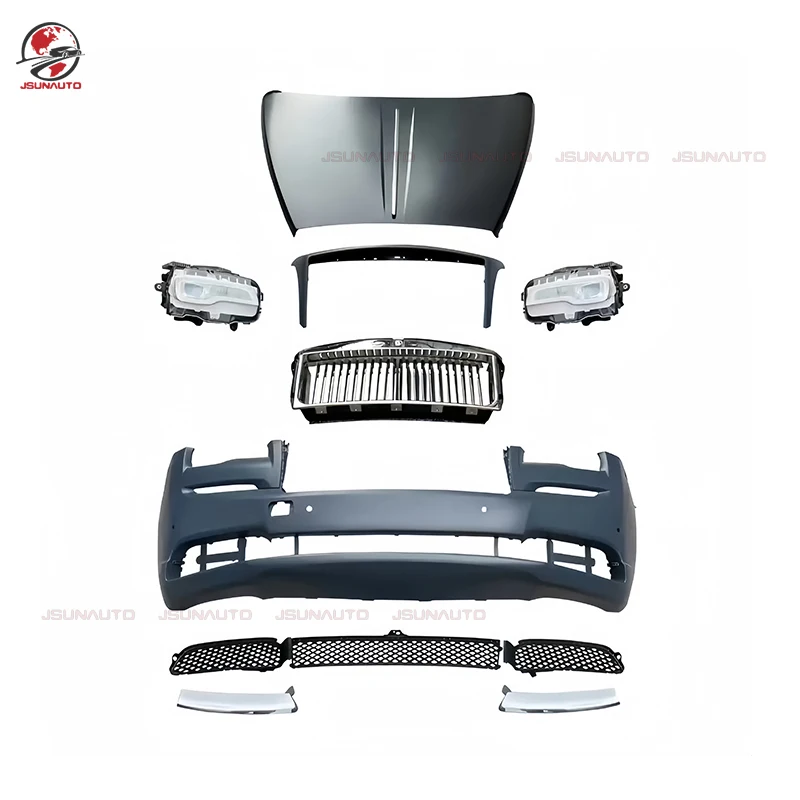 

Новый дизайн для Wraith Upgrade 2, Gen 2023, стильные фары, передний бампер для Rolls-Royce Wraith Facelift, гриль, капот двигателя