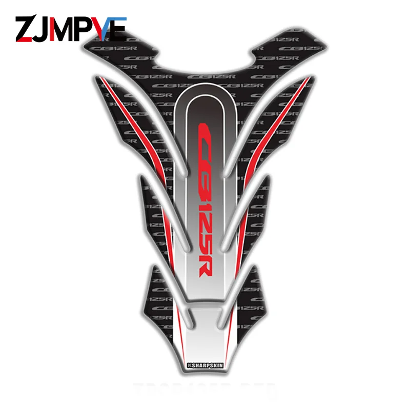 NEW For CB125R CB 125R cb125r 2010-2017 Motorcycle Tank Sticker 3D Fishbone Gas Fuel Protector Tankpad Waterproof Decor Decals