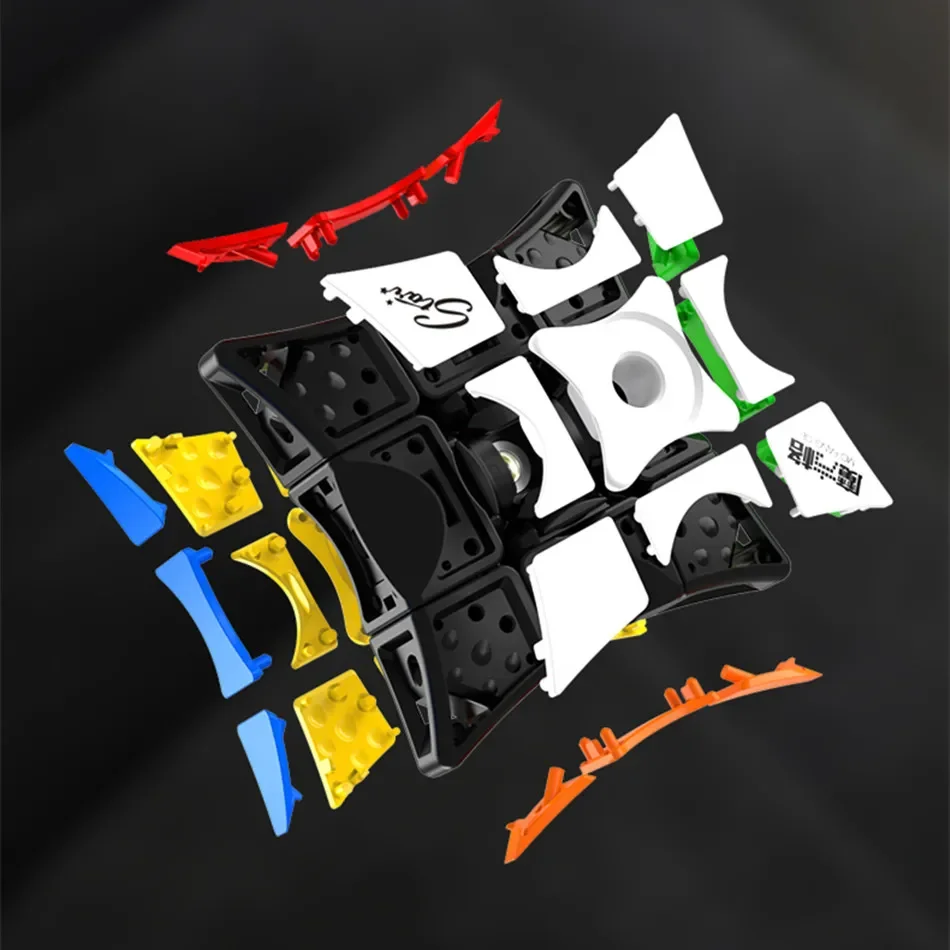 Qiyi 1by3x3 Mofangge Magic Cube Windmill S รุ่นอัพเกรด Spinner ปริศนา Speedcube ปลายนิ้ว Gyro Twist Anti-ความเครียดของเล่นของขวัญ