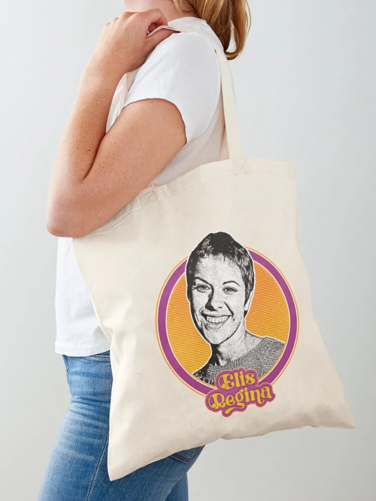Elis Regina Tote Bag Women's handbag canvas tote Shopper bag Handbags