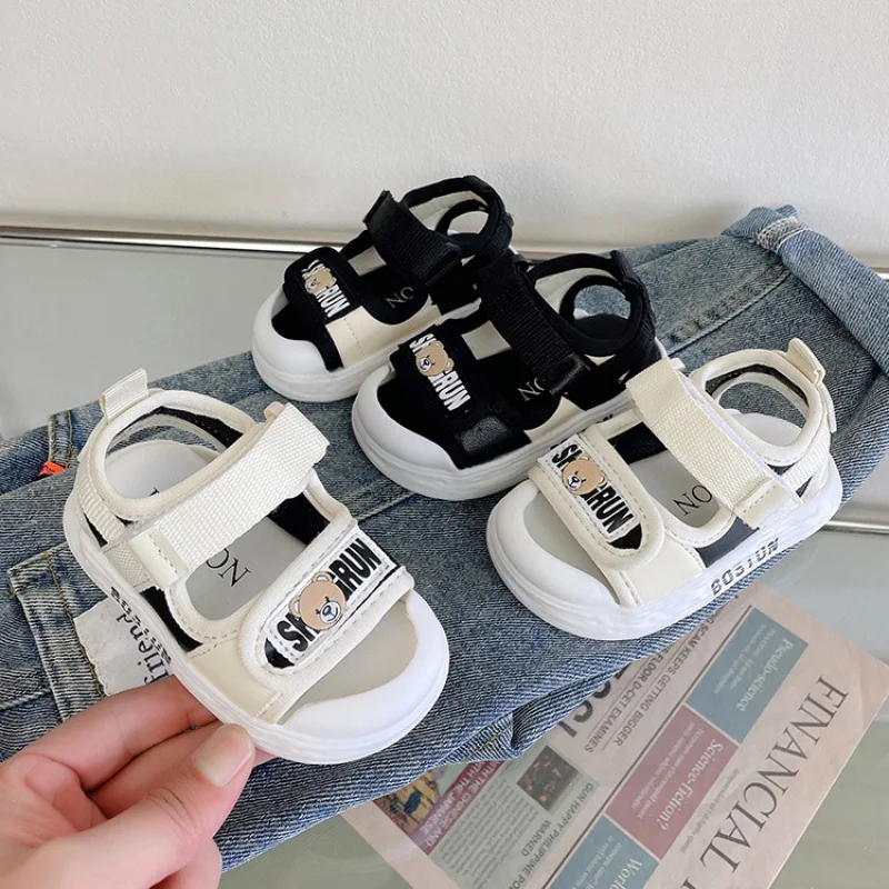 

2024Summer new boys' cool shoes Korean style kids' closed toe anti-kick beach shoes children's shoes