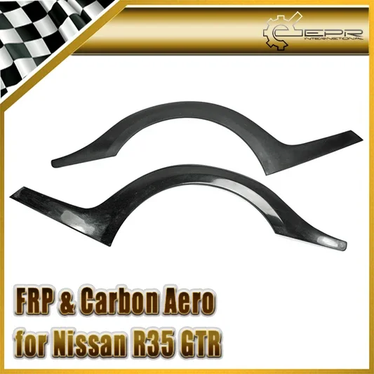 Car-styling FRP Fiber Glass Rear Fender Flare Fit For Nissan R35 TS Style