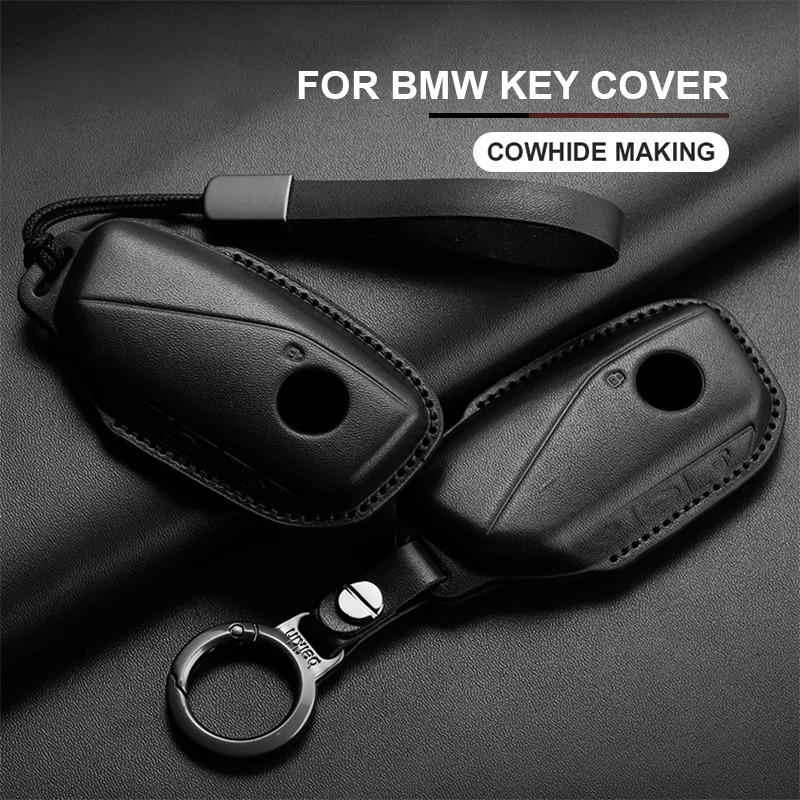 

For BMW i7 X7 G07 LCI iX I20 X1 U11 7 Series G70 G09 XM U06 G81 M3 Leather Car Remote Key Case Cover Shell Keyless Protector Fob