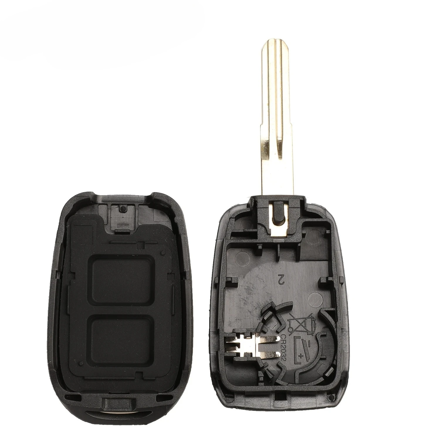 10 pçs 2/3 botões remoto chave do carro escudo para renault duster símbolo tráfego logan dacia chave fob caso capa substituição