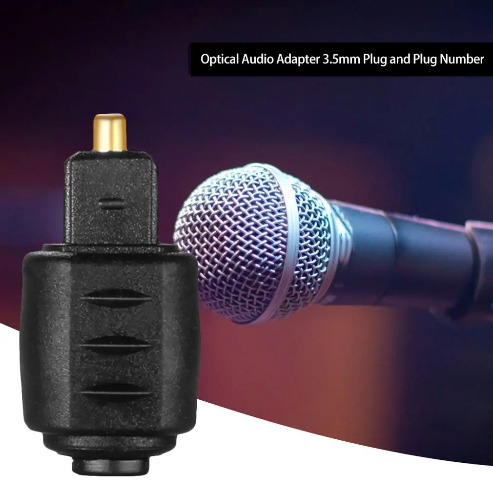 

3.5mm Mini Jack Optical Female To Male Square Digital Plug Converter Audio Adapter For DVD Player TV Dropshipping Wholesale Hot