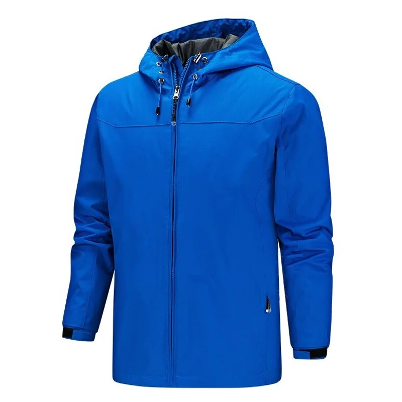 New Autumn Winter Sports windbreaker Zipper Jacket Casual Outdoor Mountain climbing Fashion Men’s Solid Color Jacket Coat Hoodie