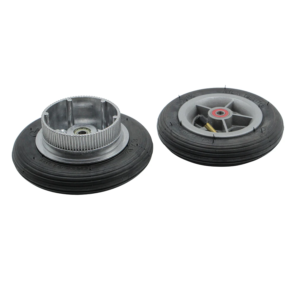 6X1 1/4 Wheel Pneumatic Tire Inner Tube with Aluminum Rim for 6 Inch Gas Electric Scooter Electric Bicycle Folding Bicycle