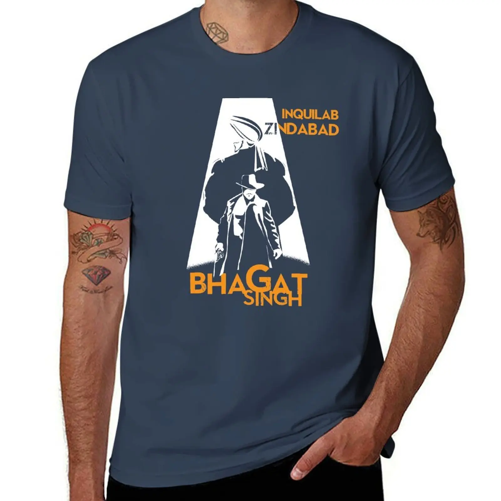 

ji singh Bhagat T-Shirt Basic Solid Tee for Daily Use
